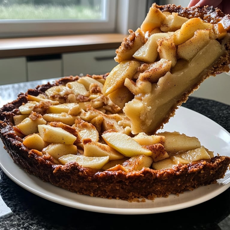 Saisonal-Festlicher Bratapfelkuchen mit Marzipan