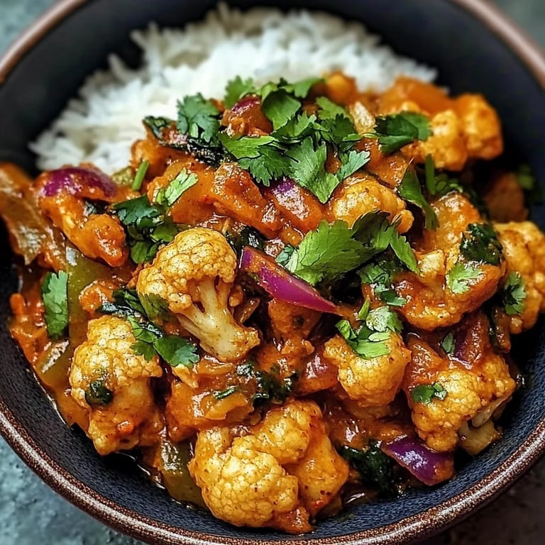 Gebratener Blumenkohl mit Honig-Curry