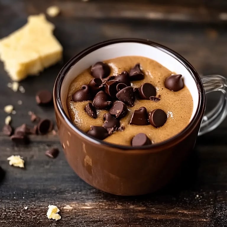 Mikrowellen-Schokoladenkeks im Becher