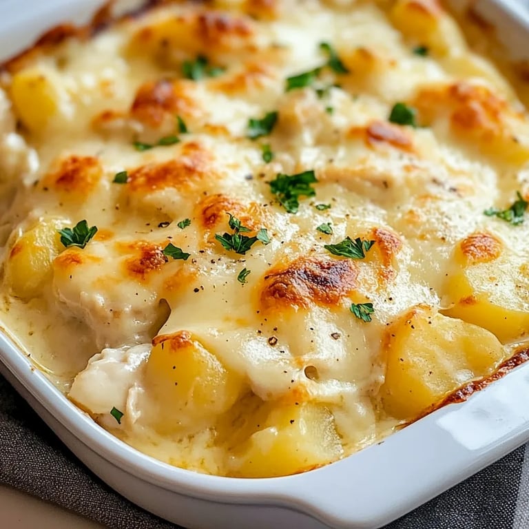 Easy Chicken Potato Casserole