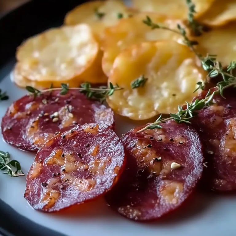 Krosse Salami-Käse-Taler