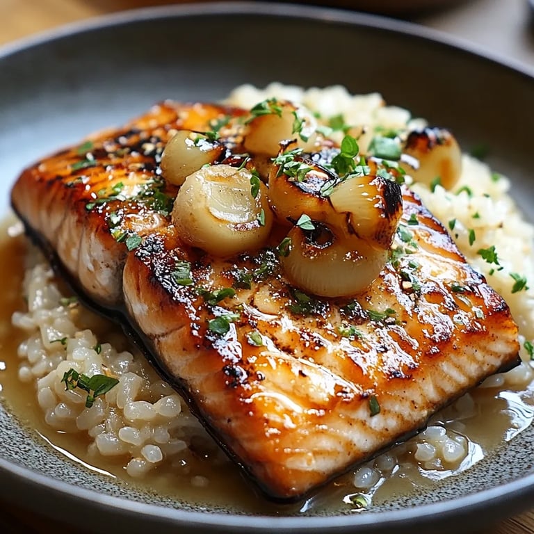 Japanese Style Risotto w/ Seared Salmon: An Incredible Ultimate Recipe