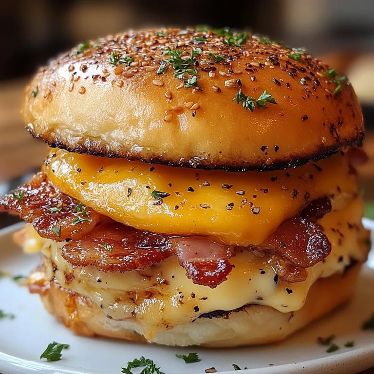 Speck-Ei-Käse-Slider: Ein Unglaubliches Ultimatives Rezept für 4 Personen