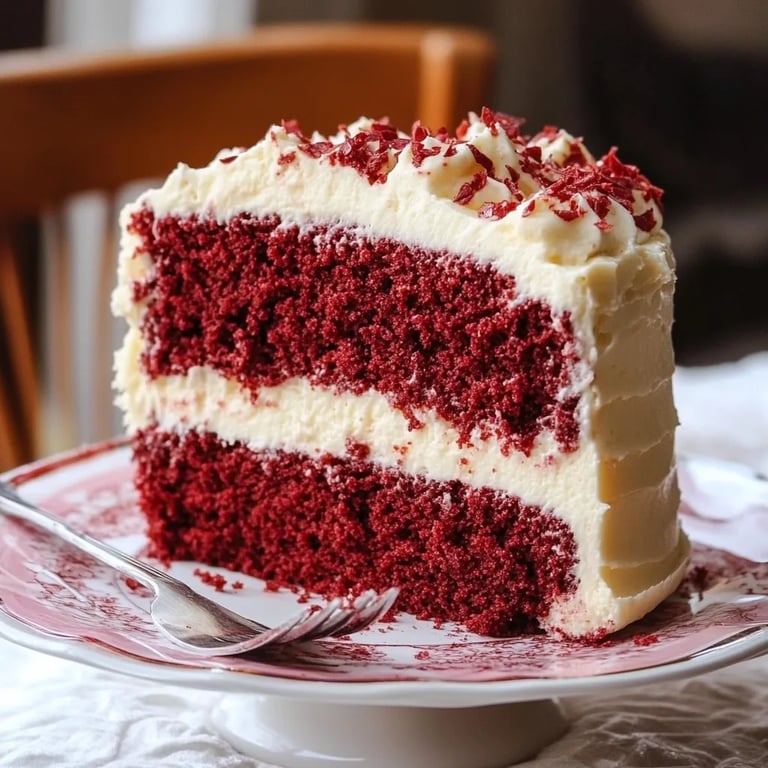 Red Velvet Birthday Cake with Cream Cheese Frosting