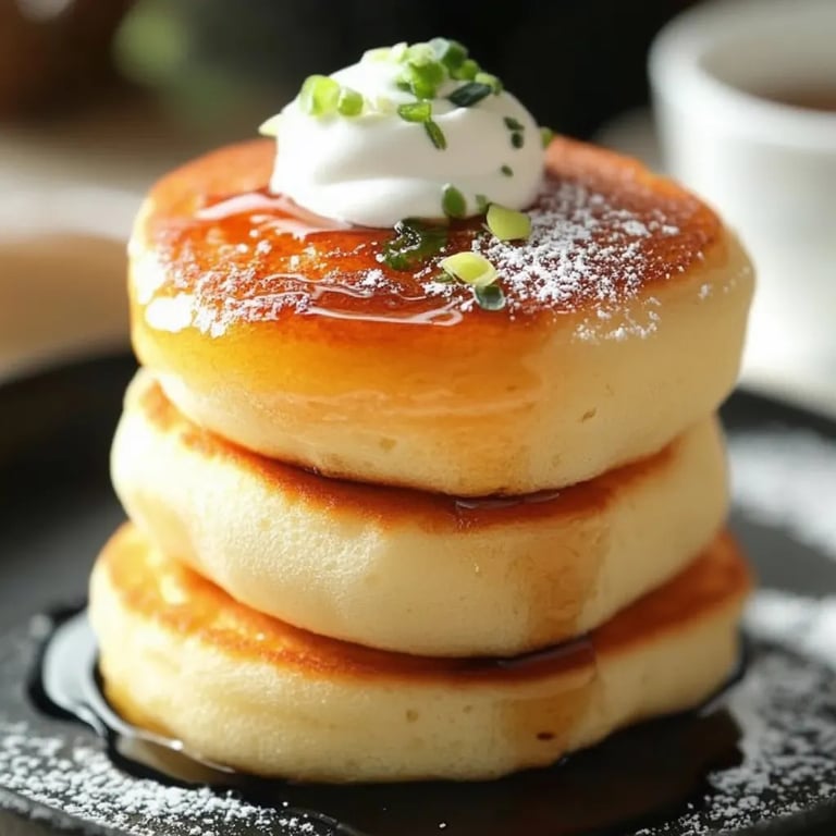 Fluffy Japanese Soufflé Pancakes