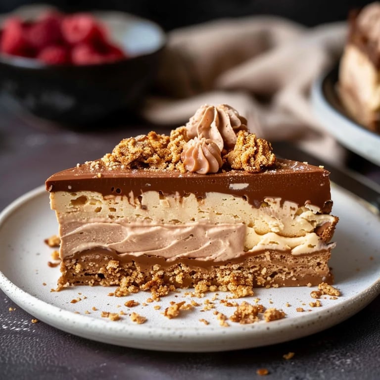 No Bake Biscoff Cheesecake