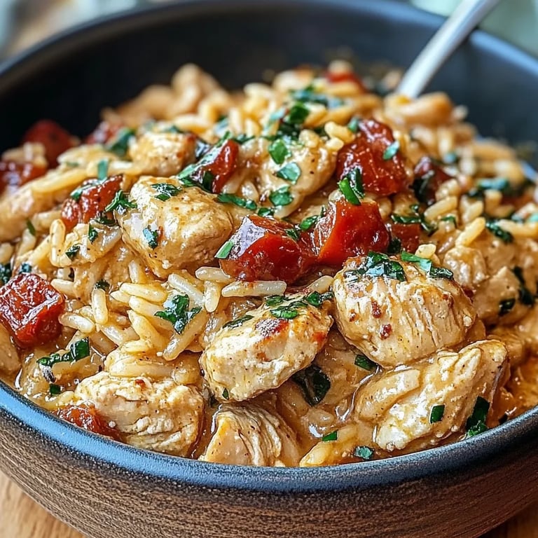 <p>Orzo Cremoso com Frango à Toscana: Uma Receita Incrível e Definitiva</p>