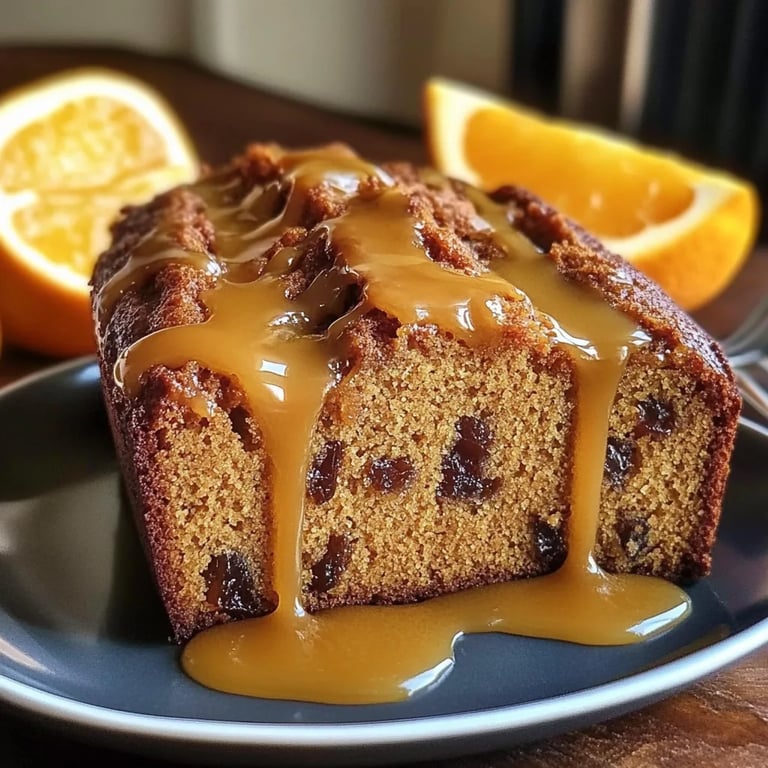 Einfacher Orangenkuchen – Datteln- und Orangenbrot mit Orangenglasur