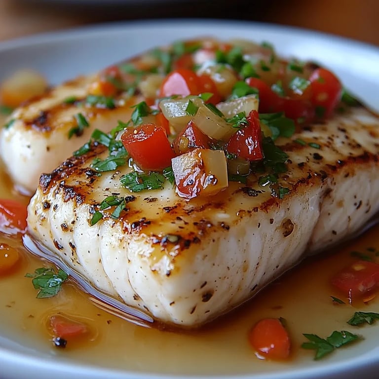 Grilled Fish with Caper & Red Onion Dressing: An Incredible 7-Step Recipe