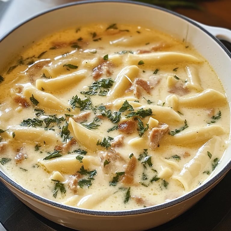 Easy White Lasagna Soup