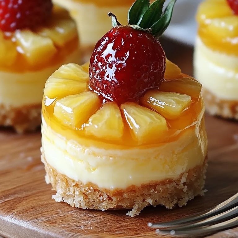 Individual Pineapple Cheesecakes Bliss