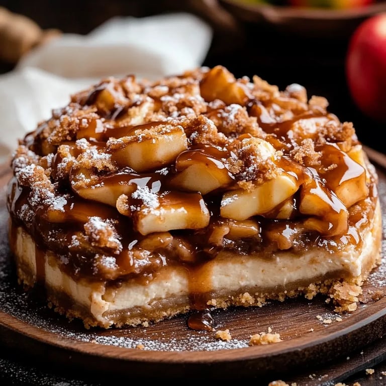 Salted Caramel Apple Pie Cheesecake
