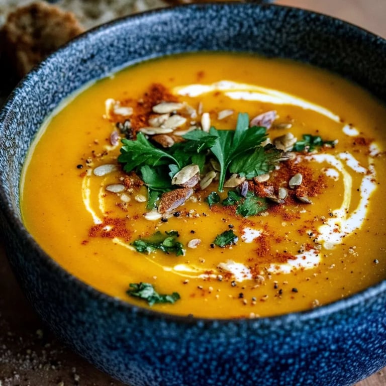 Kürbissuppe mit Kokosmilch