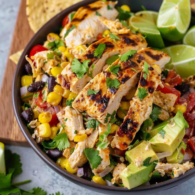 High Protein Southwest Chicken Salad
