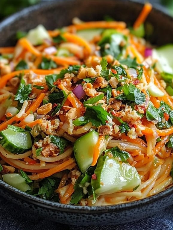 Limetten-Crunch-Nudelsalat