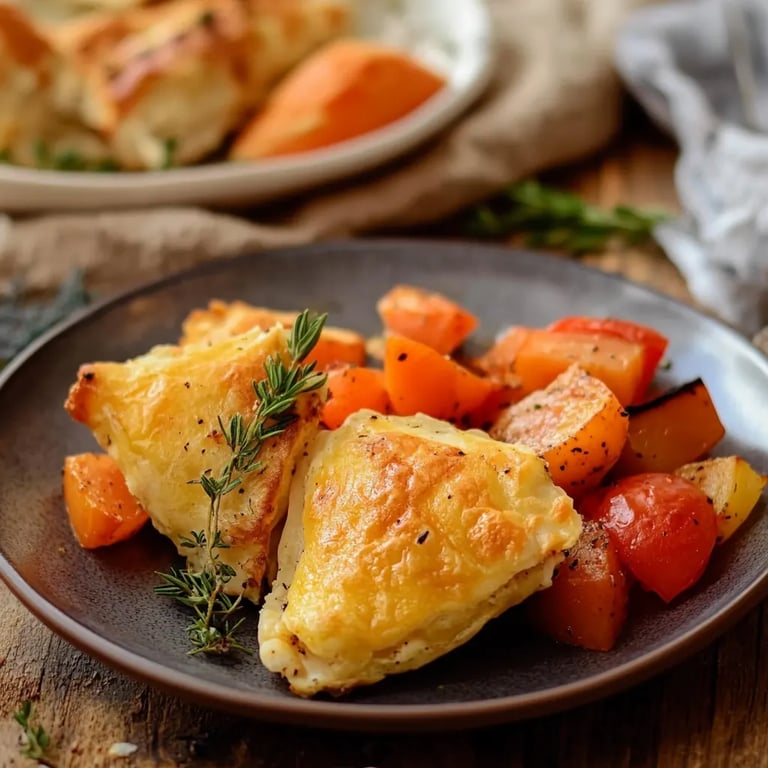 Kürbis Feta Ofen