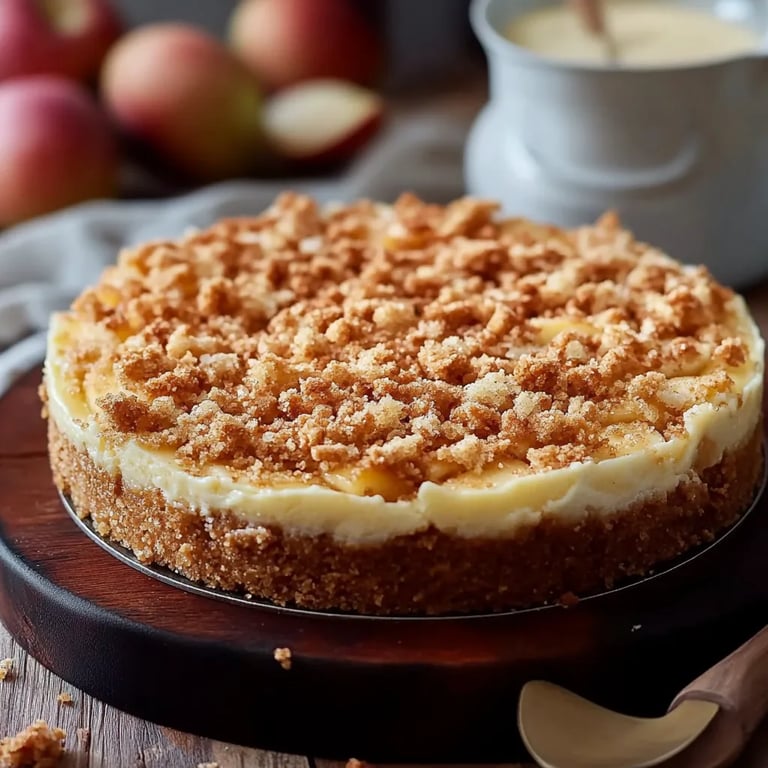 Apple Crumble Cheesecake