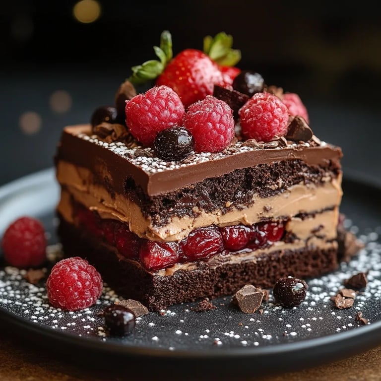 Black Forest-Inspired Chocolate: An Incredible 7-Layer Cake Recipe