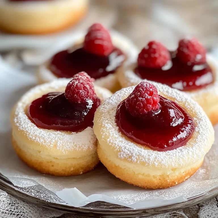Marzipan Himbeer Plätzchen