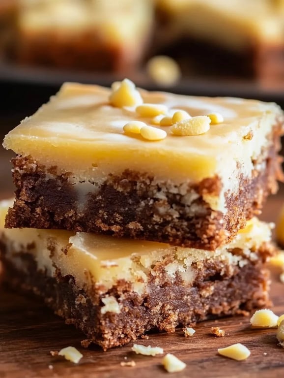 Handmade Lemon Brownies Recipe Card