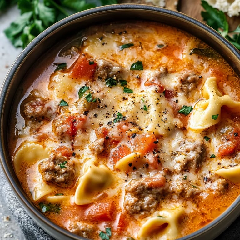 Italian Sausage Tortellini Soup