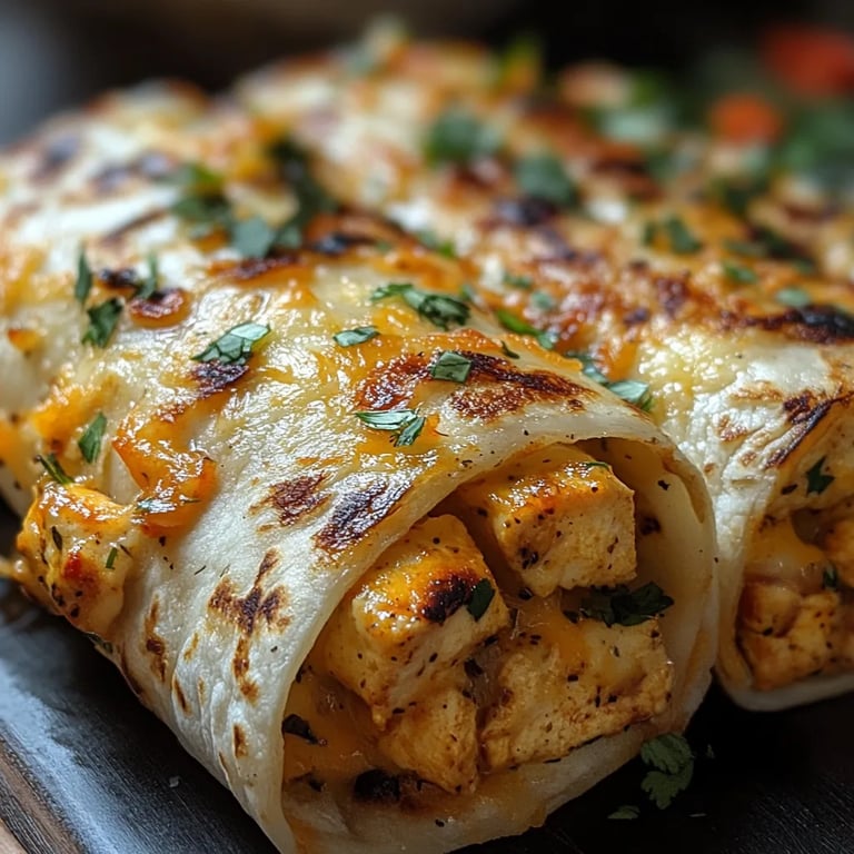 <p>Wraps de Pollo con Ajo y Queso: La Increíble Receta Última</p>