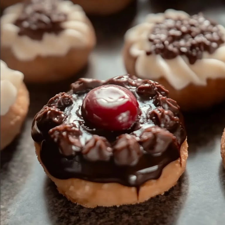 Schwarzwälder-Kirsch-Kekse