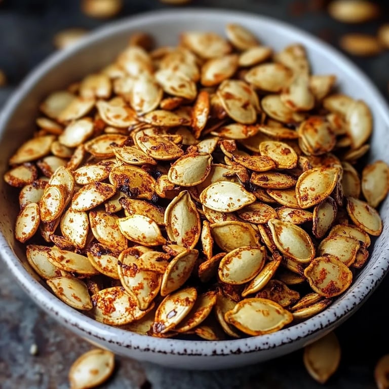 Crunchy Smoked Paprika Pumpkin Seeds Snack