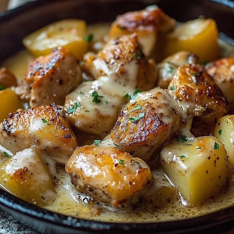 Garlic Parmesan Crockpot Chicken and Potatoes