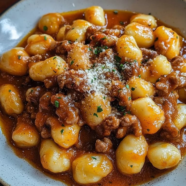 Gnocchi-Gulasch