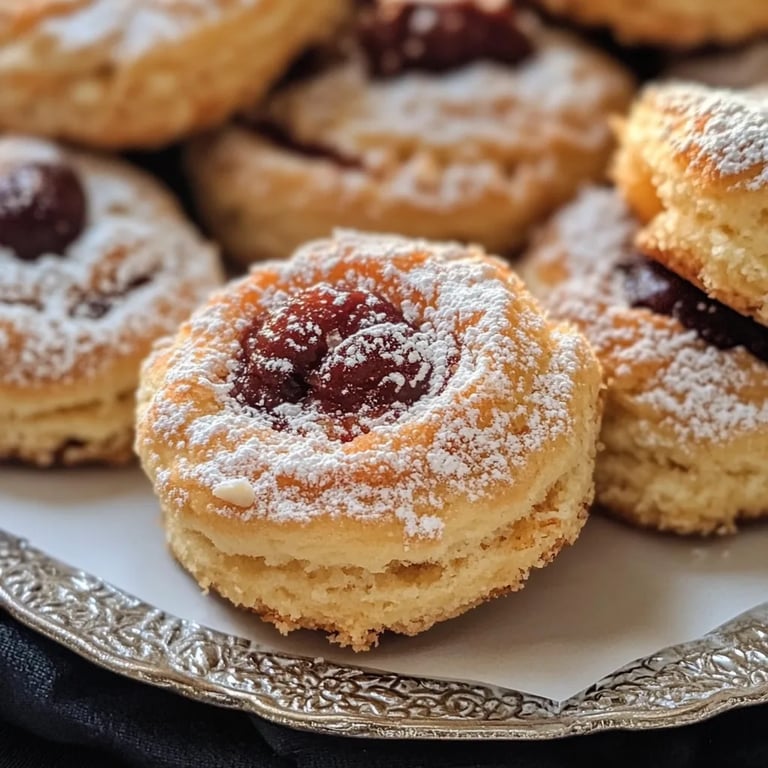 Leckere Streuselplätzchen mit Marmeladenfüllung