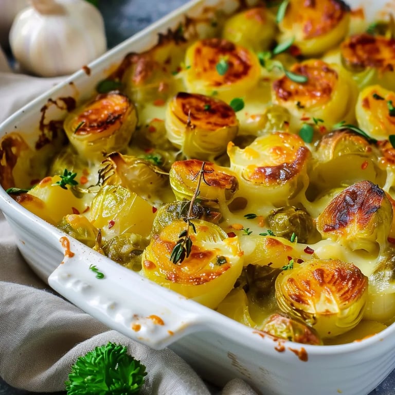 Rosenkohl-Kartoffel-Auflauf