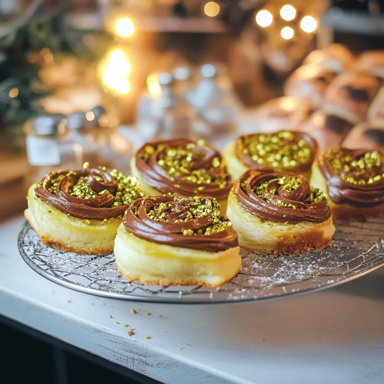 Spiralen Plätzchen mit Pistaziencreme