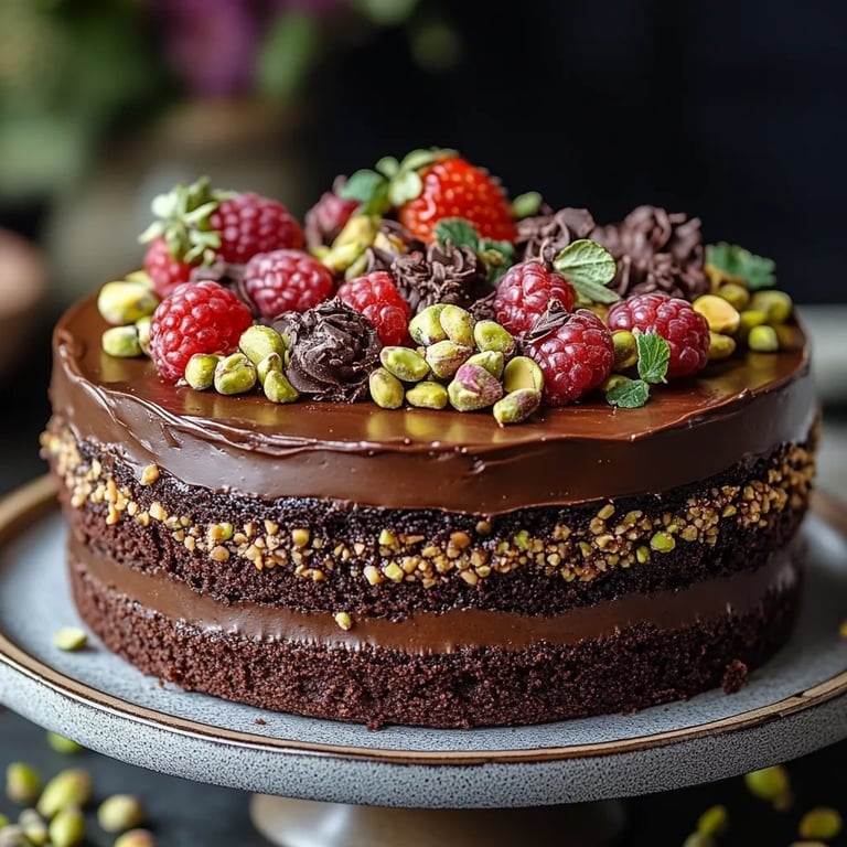 Pastel de Chocolate y Pistacho Estilo Dubái: Una Incredible Receta Secreta