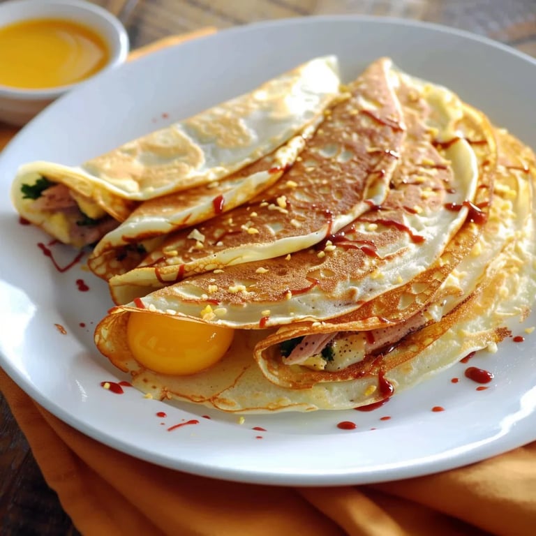 Crepes explosivos de desayuno