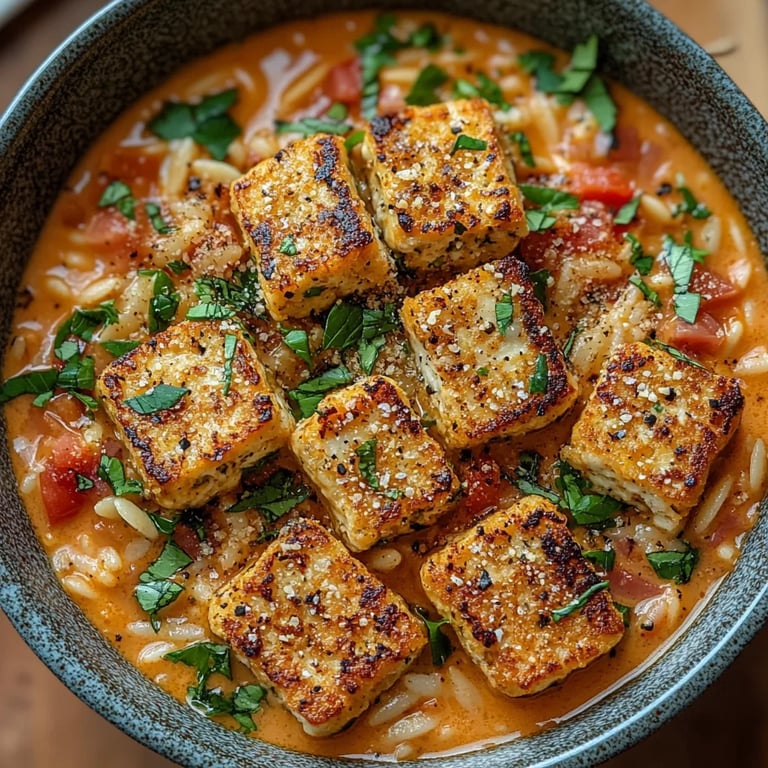 Creamy Tomato Orzo with Crispy Tofu Cutlets: An Incredible Ultimate Recipe