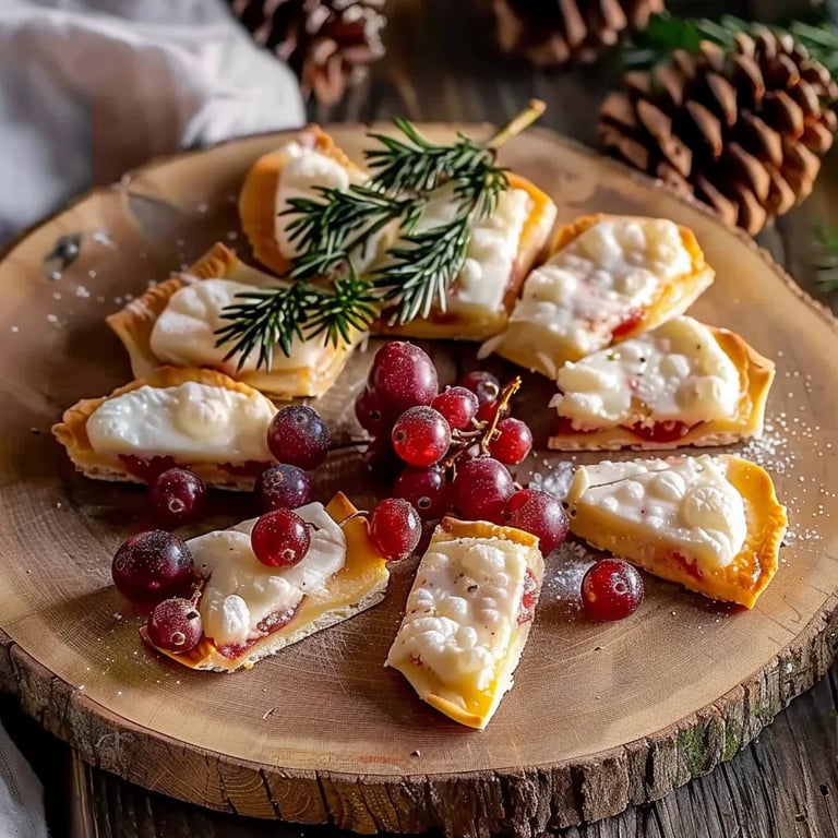 Weihnachtlicher Brie mit Cranberrys