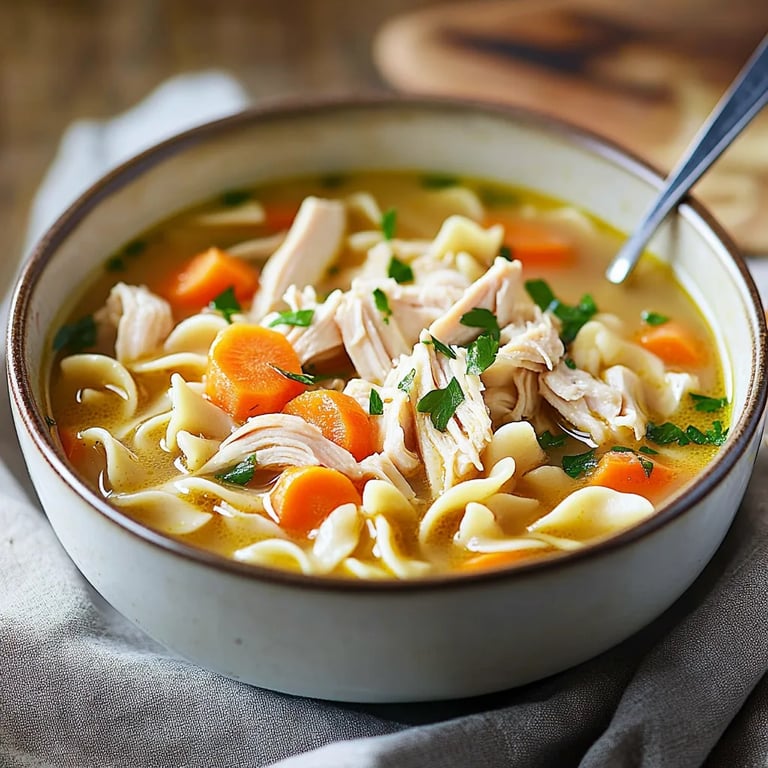 Hearty Chicken Noodle Soup in 30 Minutes