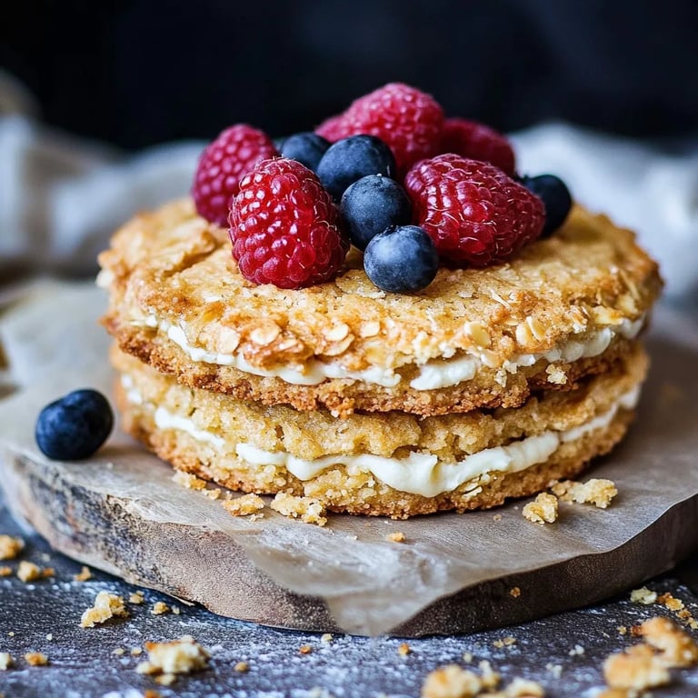 Einfache Haferflockenkekse