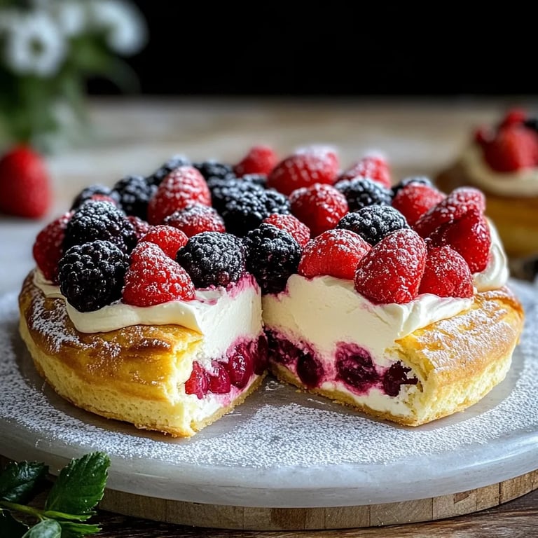 Erdbeer-Cheesecake-Rollen