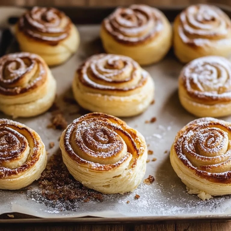 Schnelle Zimtschnecken aus Blätterteig