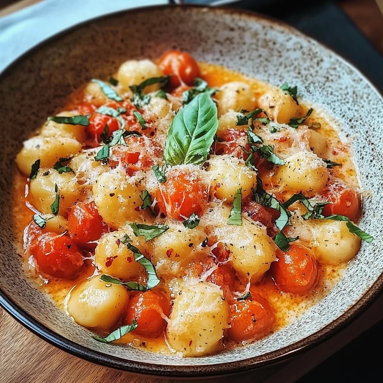 Gnocchi mit Tomaten und Mozzarella