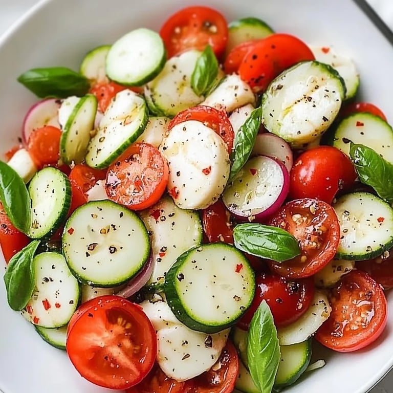 Cucumber Caprese Salad