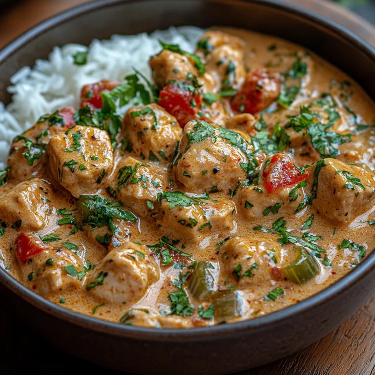 Pollo al Albahaca en Salsa de Curry de Coco: Una Increíble Receta Última