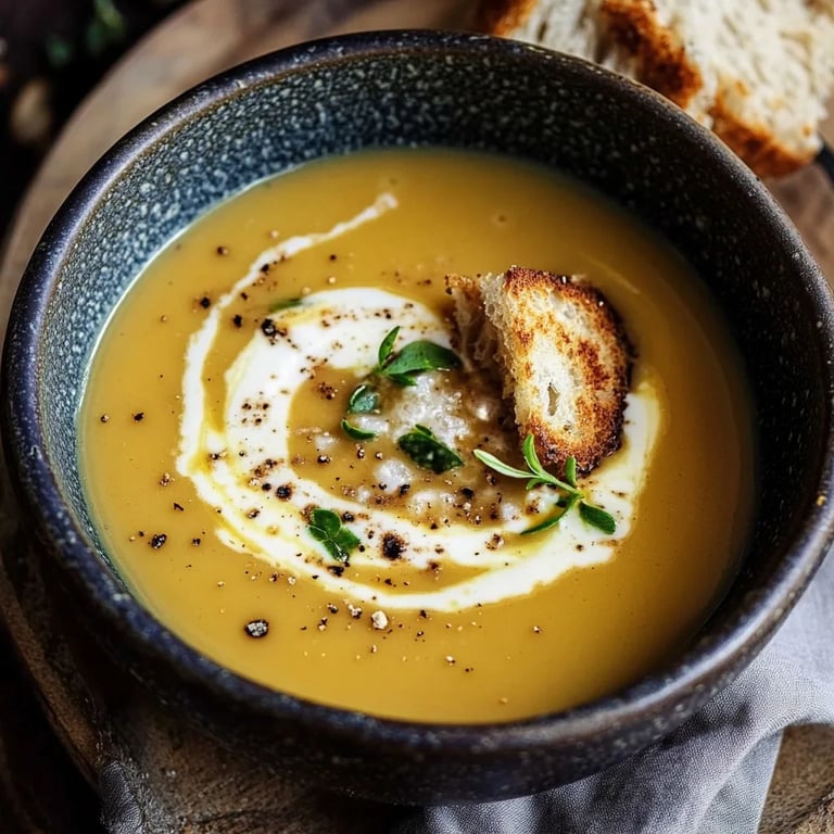 Kürbissuppe mit Kokosmilch