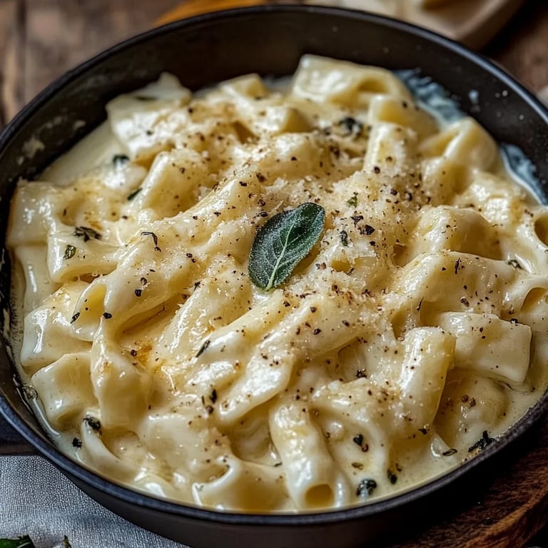 Cremige Nudeln in Käse-Sahne-Soße