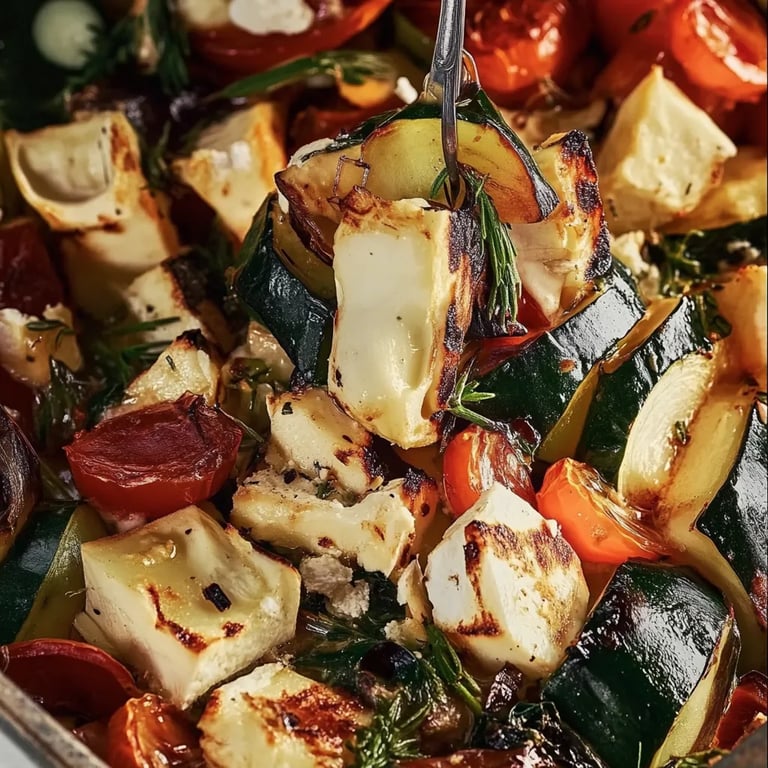 Kürbis Feta Ofen