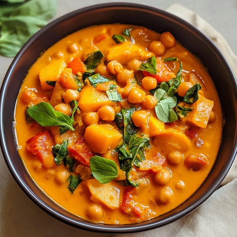 Kürbis-Kichererbsen-Curry