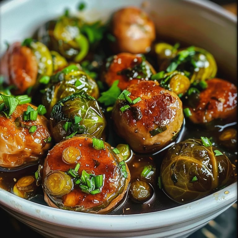 Rosenkohleintopf mit Hackbällchen