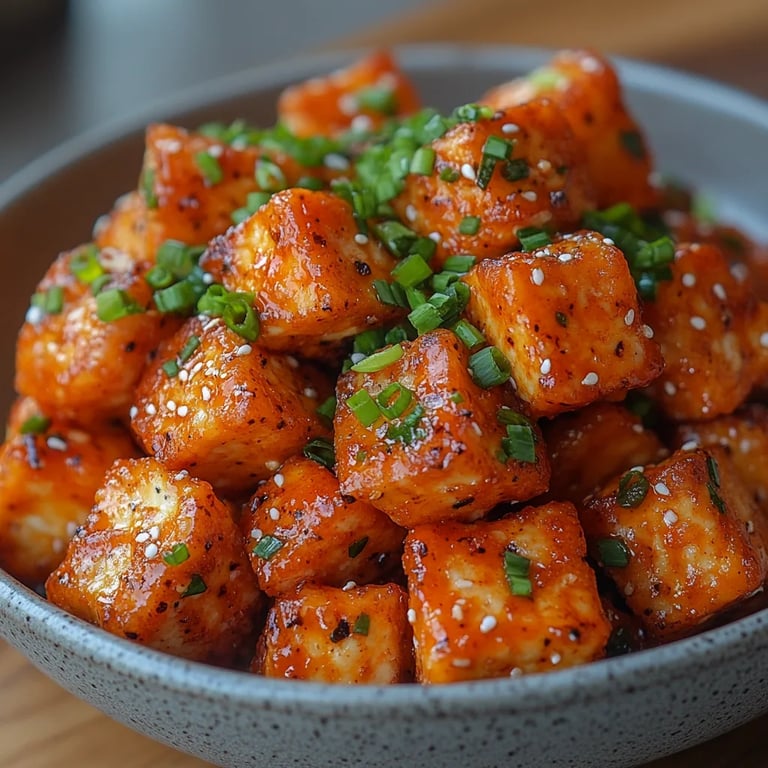 Bocados Crujientes de Tofu Estilo Búfalo: Una Increíble Receta Última